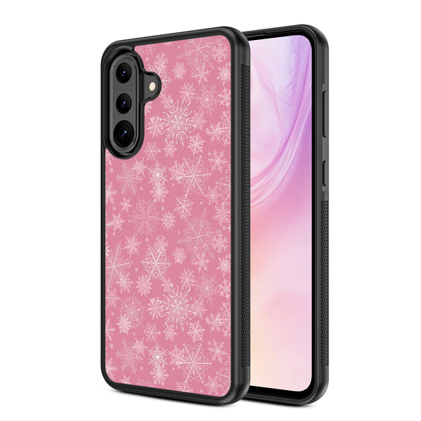 MyBat Design Lab Series Case for Samsung Galaxy A36 5G - Pink Snowflakes - MSA365GCSLESM282-2.jpg
