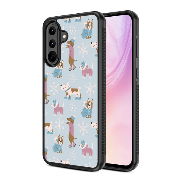 MyBat Design Lab Series Case for Samsung Galaxy A36 5G - Puppy Snow Play - MSA365GCSLESM299-2.jpg