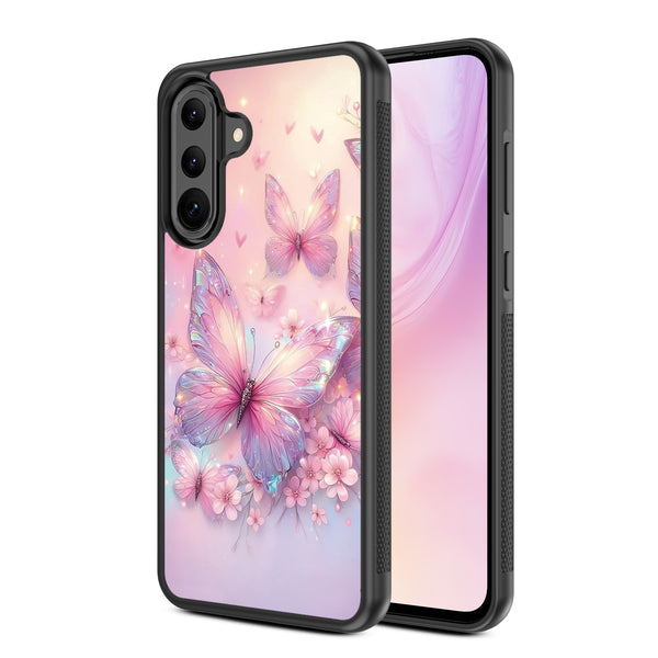 MyBat Design Lab Series Case for Samsung Galaxy A36 5G - Pink Butterflies - MSA365GCSLESM361-2.jpg