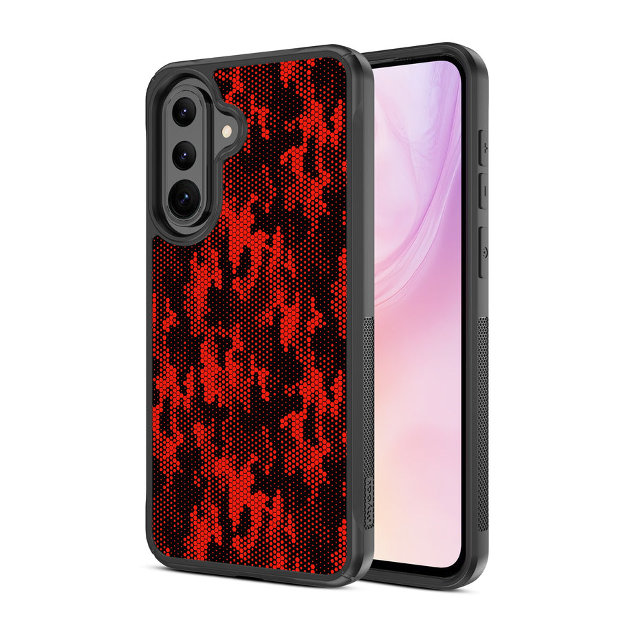 MyBat Design Lab Series Case for Samsung Galaxy A37 5G / A36 5G - Red Digital Camouflage - MSA375GCSLESMP086-2.jpg