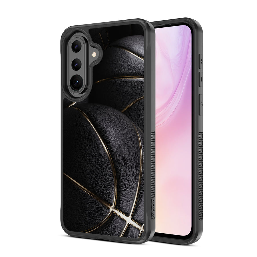 MyBat Design Lab Series Case for Samsung Galaxy A37 5G / A36 5G - Black Basketballs - MSA375GCSLESMP090-2.jpg