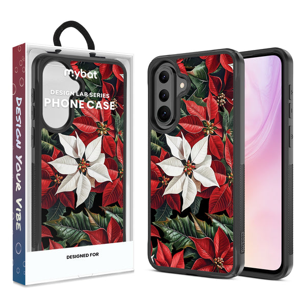 MyBat Design Lab Series Case for Samsung Galaxy A37 5G / A36 5G - Christmas Poinsettias - MSA375GCSLESMP301-1.jpg