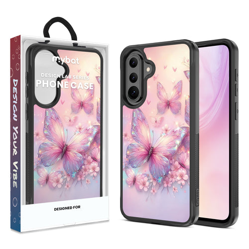 MyBat Design Lab Series Case for Samsung Galaxy A37 5G / A36 5G - Pink Butterflies - MSA375GCSLESMP361-1.jpg