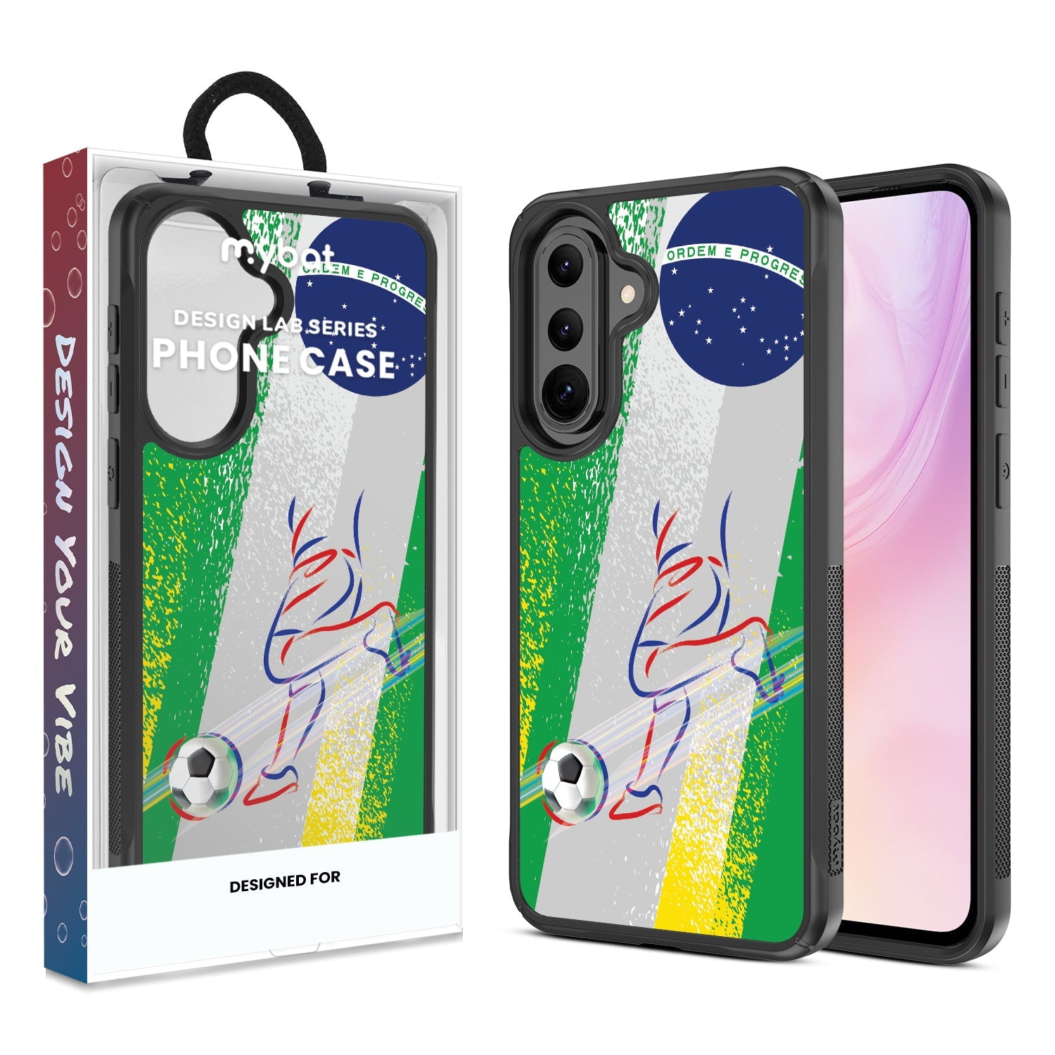 MyBat Design Lab Series Case for Samsung Galaxy A37 5G / A36 5G – Brazil Soccer