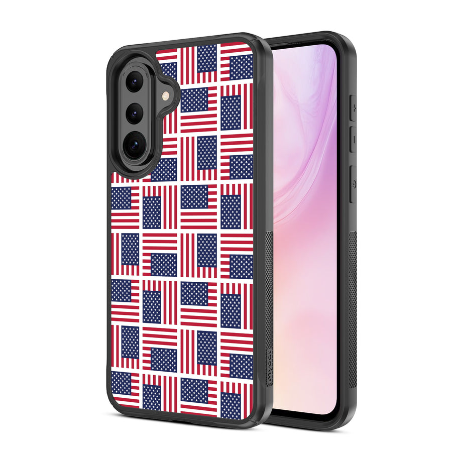 MyBat Design Lab Series Case for Samsung Galaxy A37 5G / A36 5G – Flag Patchwork - MSA375GCSLESMP519-1.JPG