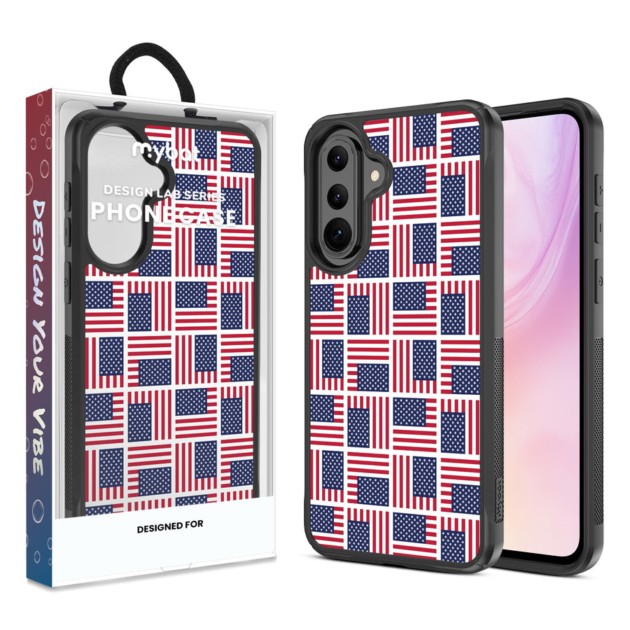 MyBat Design Lab Series Case for Samsung Galaxy A37 5G / A36 5G – Flag Patchwork - MSA375GCSLESMP519.JPG