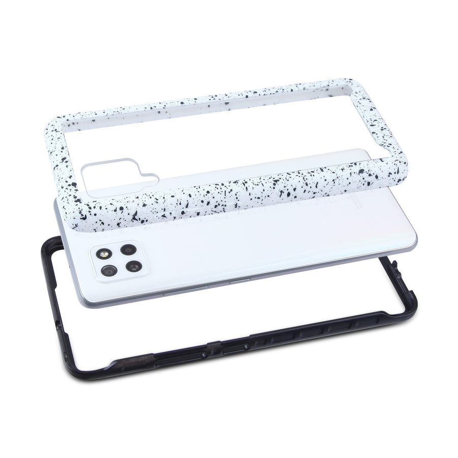 MyBat Splash Hybrid Case for Samsung Galaxy A42 5G - Highly Transparent Clear / White - MSA425GCSFSSS262-7.jpg