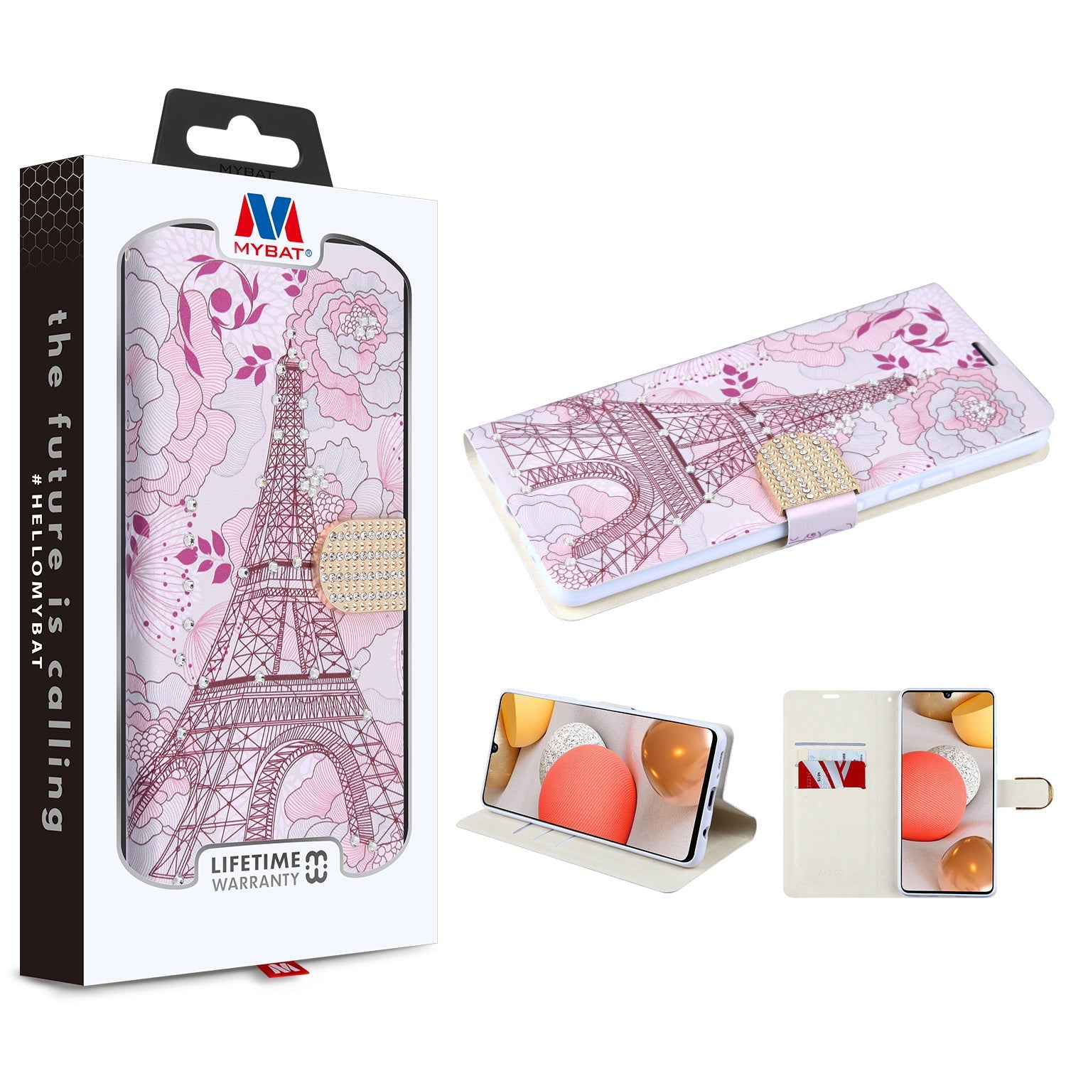 MyBat MyJacket Wallet Diamond Series for Samsung Galaxy A42 5G - Eiffel Tower