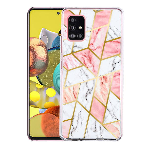 MyBat Fusion Protector Cover for Samsung Galaxy A51 5G - Electroplated Pink Marbling - MSA515GCSFSSM324-2.jpg