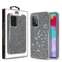 MyBat Encrusted Rhinestones Hybrid Case for Samsung Galaxy A52 5G - Electroplated Gun Metal / Iron Gray