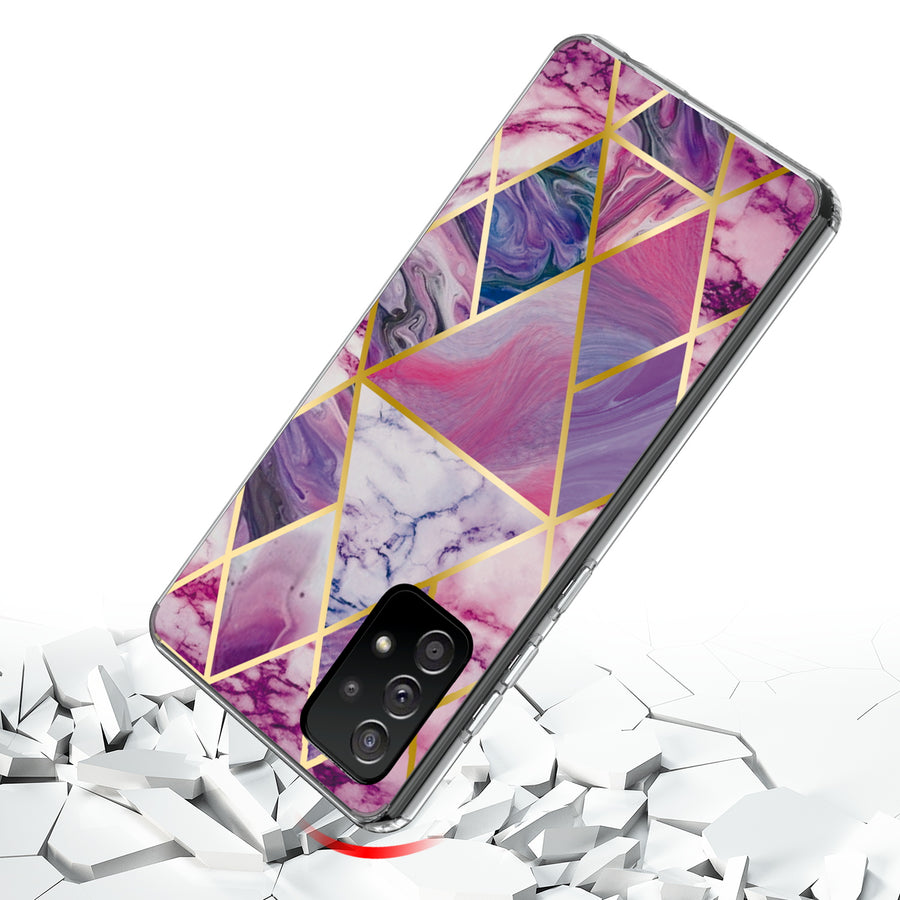 MyBat Fusion Protector Cover for Samsung Galaxy A52 5G - Electroplated Purple Marbling - MSA525GCSFSSM323-5.jpg