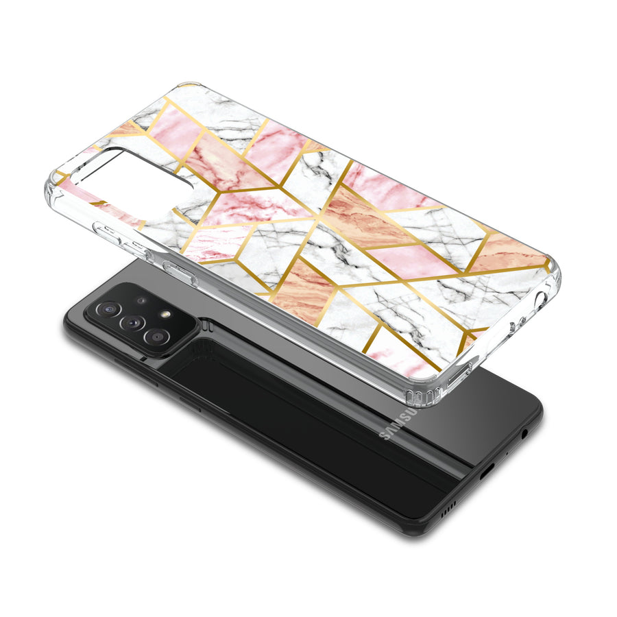 MyBat Fusion Protector Cover for Samsung Galaxy A52 5G - Electroplated Pink Marbling - MSA525GCSFSSM324-7.jpg