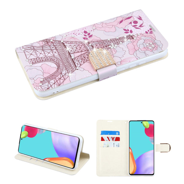 MyBat MyJacket Wallet Diamond Series for Samsung Galaxy A52 5G - Eiffel Tower - MSA525GPCMJD104-2.jpg