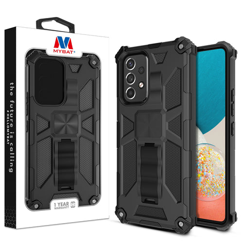 MyBat Sturdy Hybrid Protector Cover (with Stand) for Samsung Galaxy A53 5G - Black / Black - MSA535GCSFSSS001-1.jpg