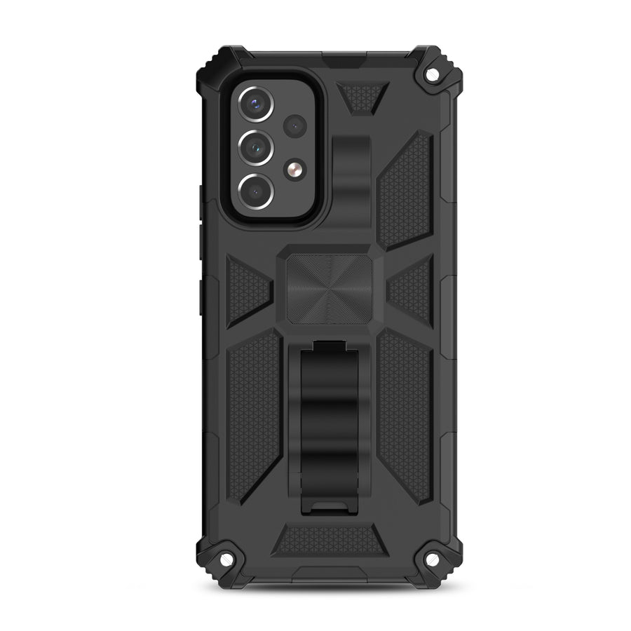 MyBat Sturdy Hybrid Protector Cover (with Stand) for Samsung Galaxy A53 5G - Black / Black - MSA535GCSFSSS001-3.jpg