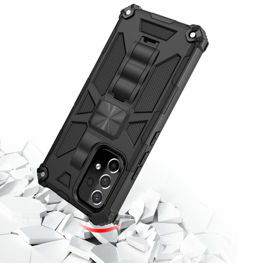 MyBat Sturdy Hybrid Protector Cover (with Stand) for Samsung Galaxy A53 5G - Black / Black - MSA535GCSFSSS001-5.jpg