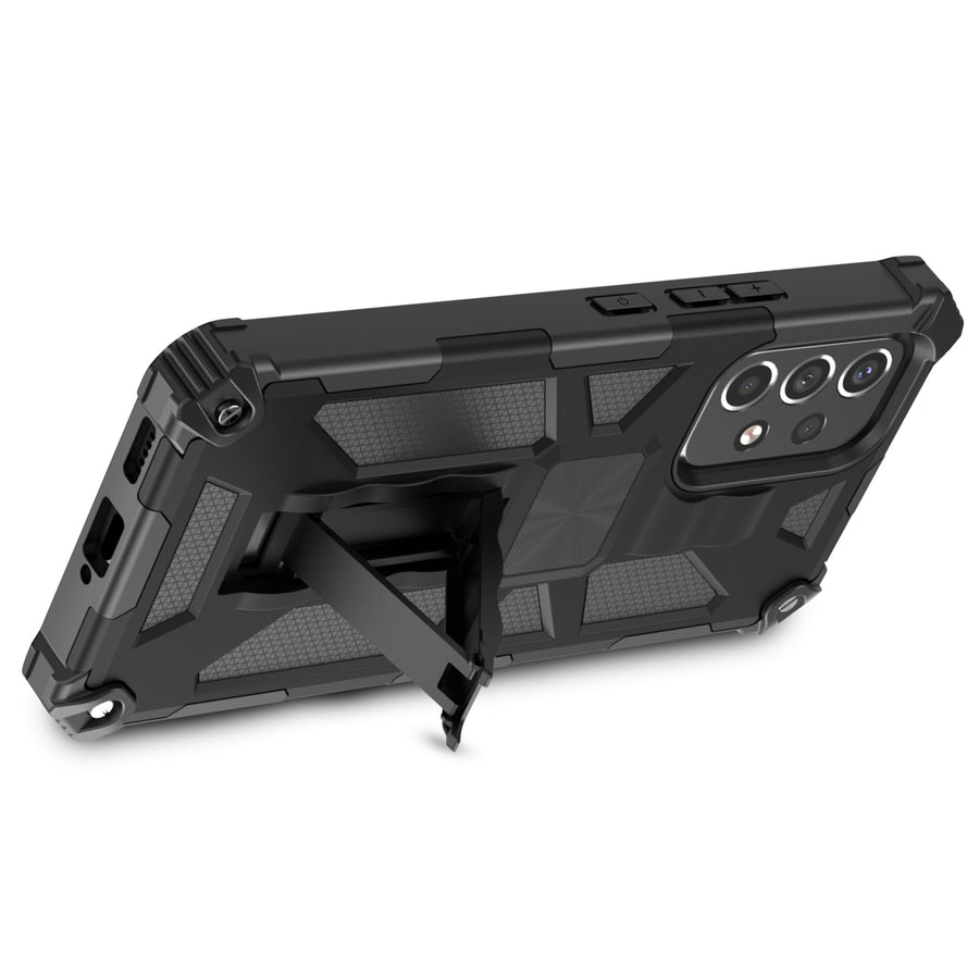 MyBat Sturdy Hybrid Protector Cover (with Stand) for Samsung Galaxy A53 5G - Black / Black - MSA535GCSFSSS001-7.jpg