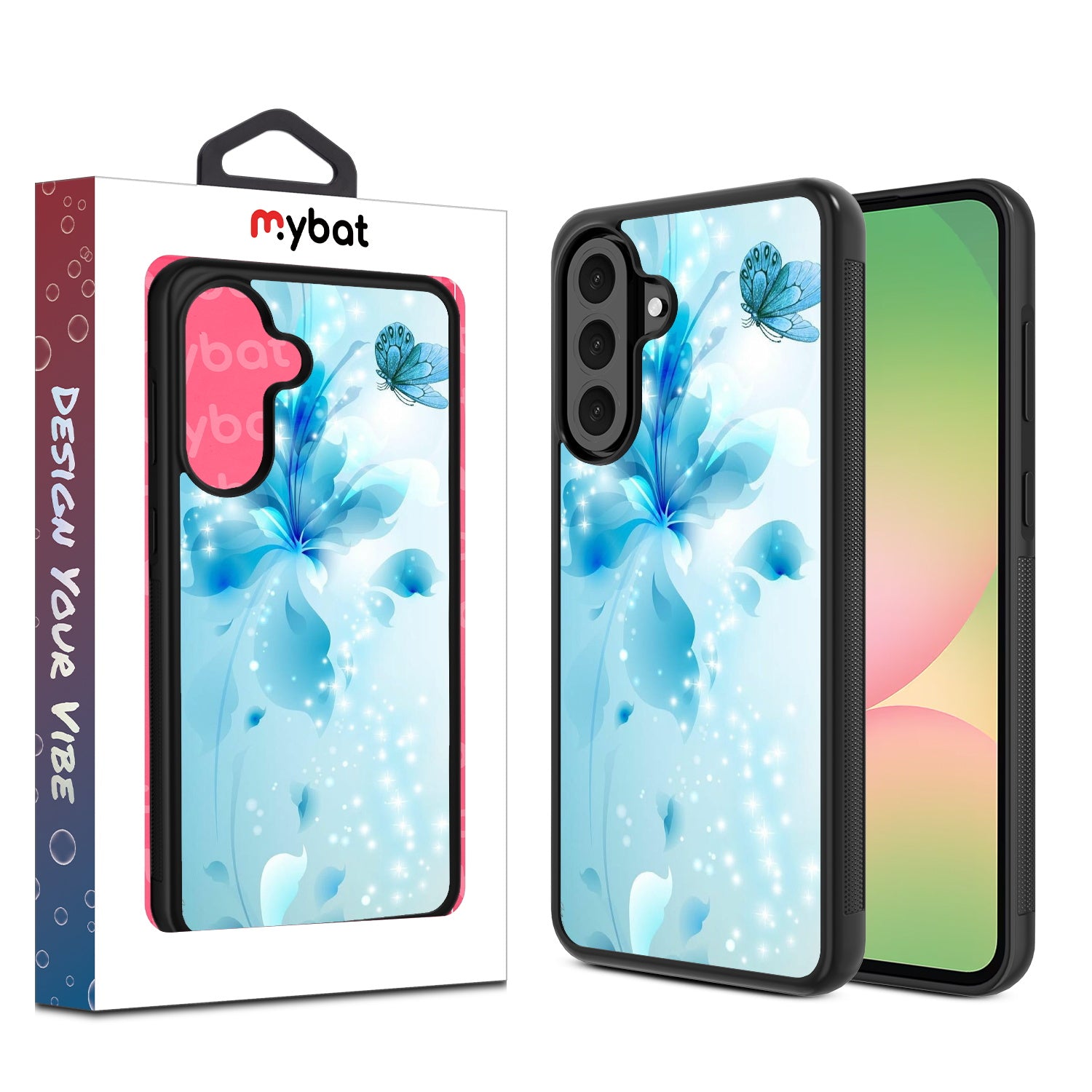 MyBat Design Lab Series Case for Samsung Galaxy A56 5G - Butterfly & Flowers