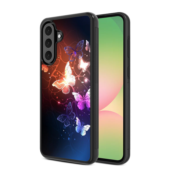 MyBat Design Lab Series Case for Samsung Galaxy A56 5G - Neon Butterflies - MSA565GCSLESM022-2.jpg