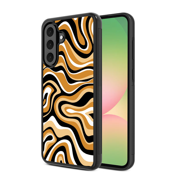 MyBat Design Lab Series Case for Samsung Galaxy A56 5G - Groovy Golden Swirls - MSA565GCSLESM093-2.jpg