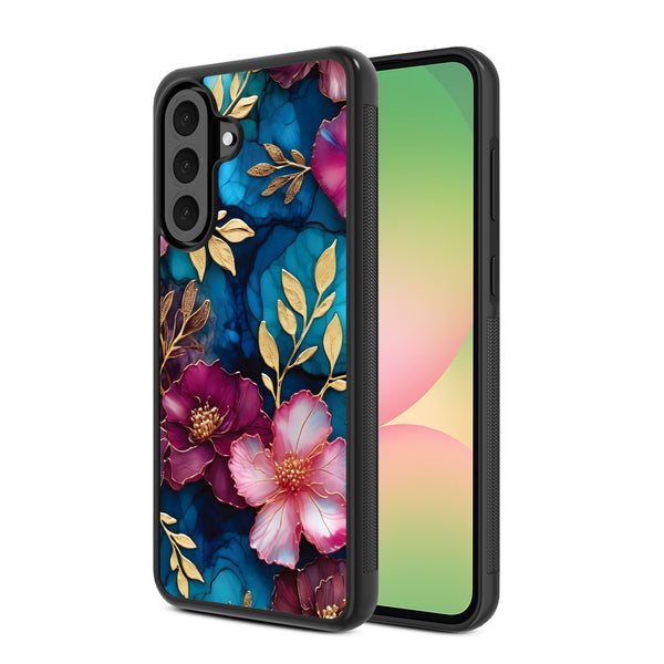 MyBat Design Lab Series Case for Samsung Galaxy A56 5G - Gilded Petals - MSA565GCSLESM188-2.jpg