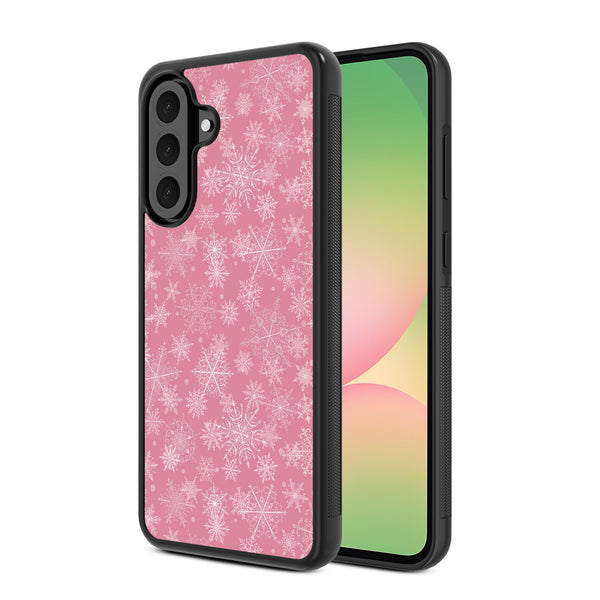 MyBat Design Lab Series Case for Samsung Galaxy A56 5G - Pink Snowflakes - MSA565GCSLESM282-2.jpg