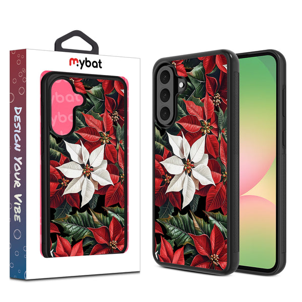 MyBat Design Lab Series Case for Samsung Galaxy A56 5G - Christmas Poinsettias - MSA565GCSLESM301-1.jpg
