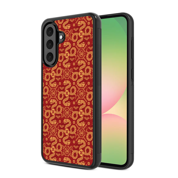 MyBat Design Lab Series Case for Samsung Galaxy A56 5G - Golden Snake Dance - MSA565GCSLESM317-2.jpg