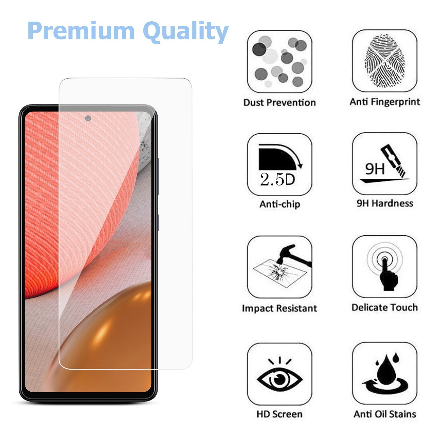 MyBat Tempered Glass Screen Protector (2.5D)(10-pack) for Samsung Galaxy A72 5G - Clear - MSA725GSC90TEN-3.jpg