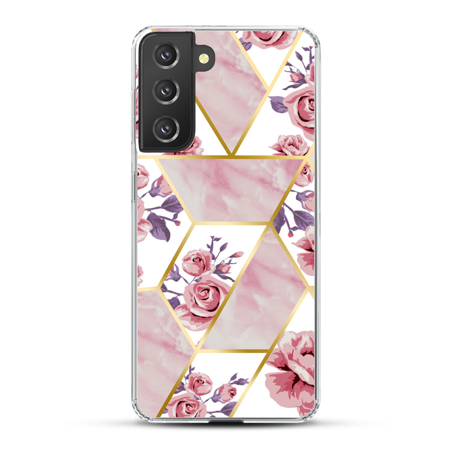 MyBat Fusion Protector Cover for Samsung Galaxy S21 Plus - Electroplated Roses Marbling - MSS21PCSFSSM321-3.jpg
