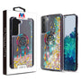 MyBat Quicksand Glitter Hybrid Protector Cover for Samsung Galaxy S22 - Dreamcatcher & Gold Stars