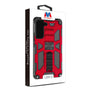 MyBat Sturdy Hybrid Protector Cover (with Stand) for Samsung Galaxy S22 Plus - Red / Black