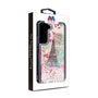 MyBat Quicksand Glitter Hybrid Protector Cover for Samsung Galaxy S22 Plus - Eiffel Tower & Pink Hearts - MSS22PCSGTMM014-3.jpg