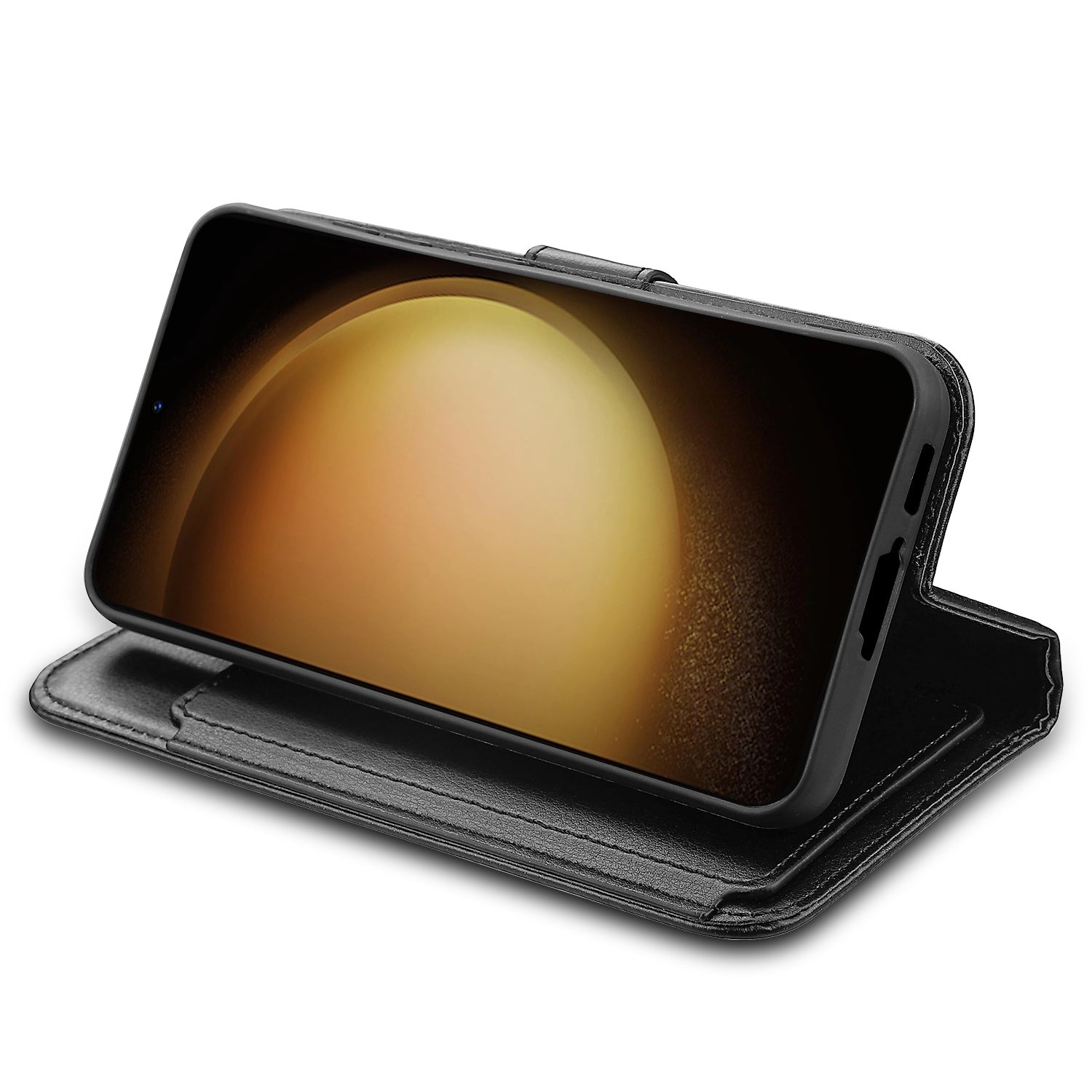 MyBat MyJacket Wallet Xtra Series for Samsung Galaxy S23 - Black / Black - MSS23PCMJG031-4.jpg