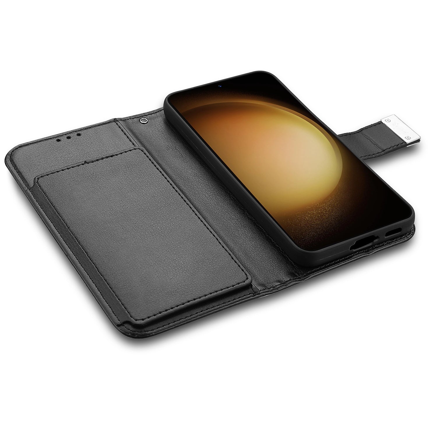 MyBat MyJacket Wallet Xtra Series for Samsung Galaxy S23 - Black / Black - MSS23PCMJG031-5.jpg