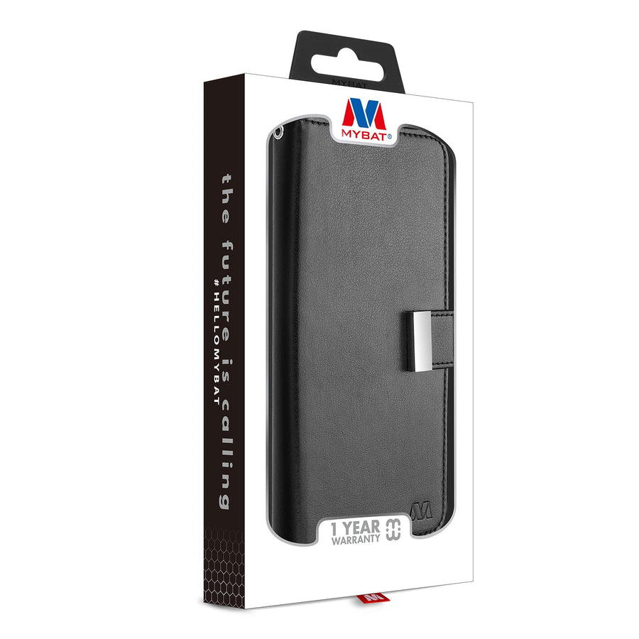 MyBat MyJacket Wallet Xtra Series for Samsung Galaxy S23 - Black / Black