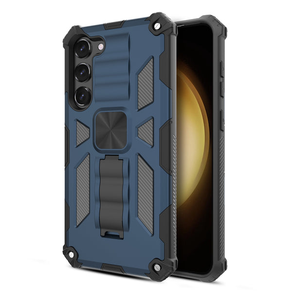 MyBat Sturdy Hybrid Protector Cover (with Stand) for Samsung Galaxy S23 Plus - Ink Blue / Black - MSS23PCSFSSS002-2.jpg