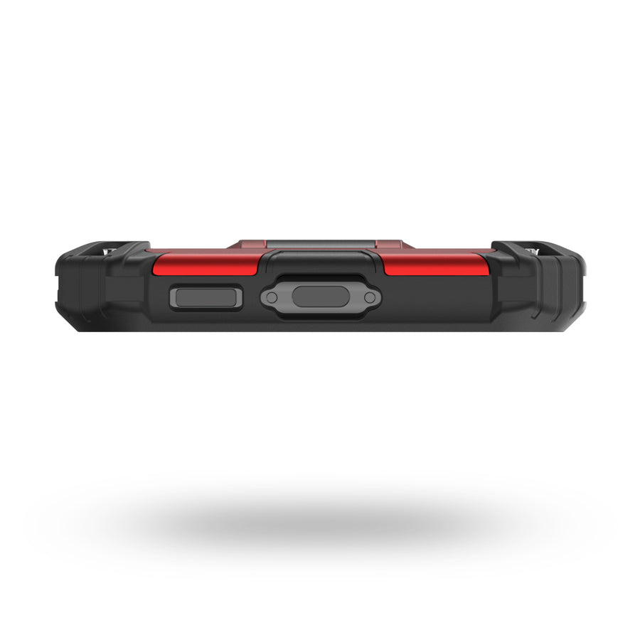 MyBat Sturdy Hybrid Protector Cover (with Stand) for Samsung Galaxy S23 Plus - Red / Black - MSS23PCSFSSS003-6.jpg