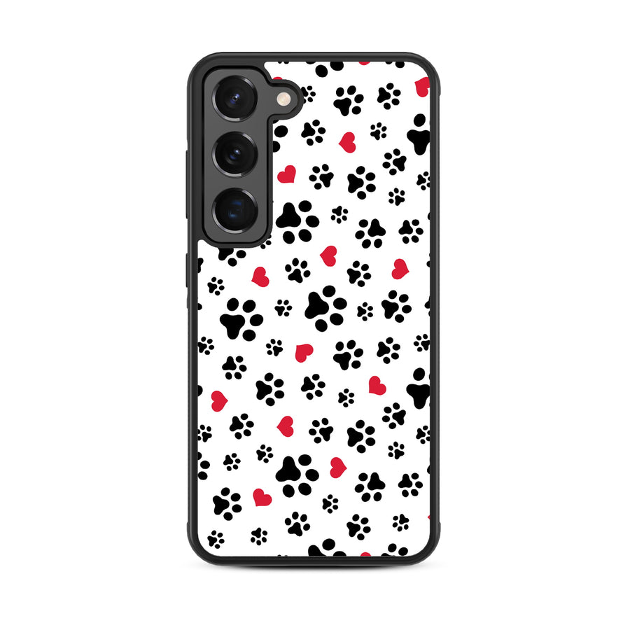 MyBat Design Lab Series Case for Samsung Galaxy S24 - Paw Prints and Hearts - MSS24CSLESM001-3.jpg
