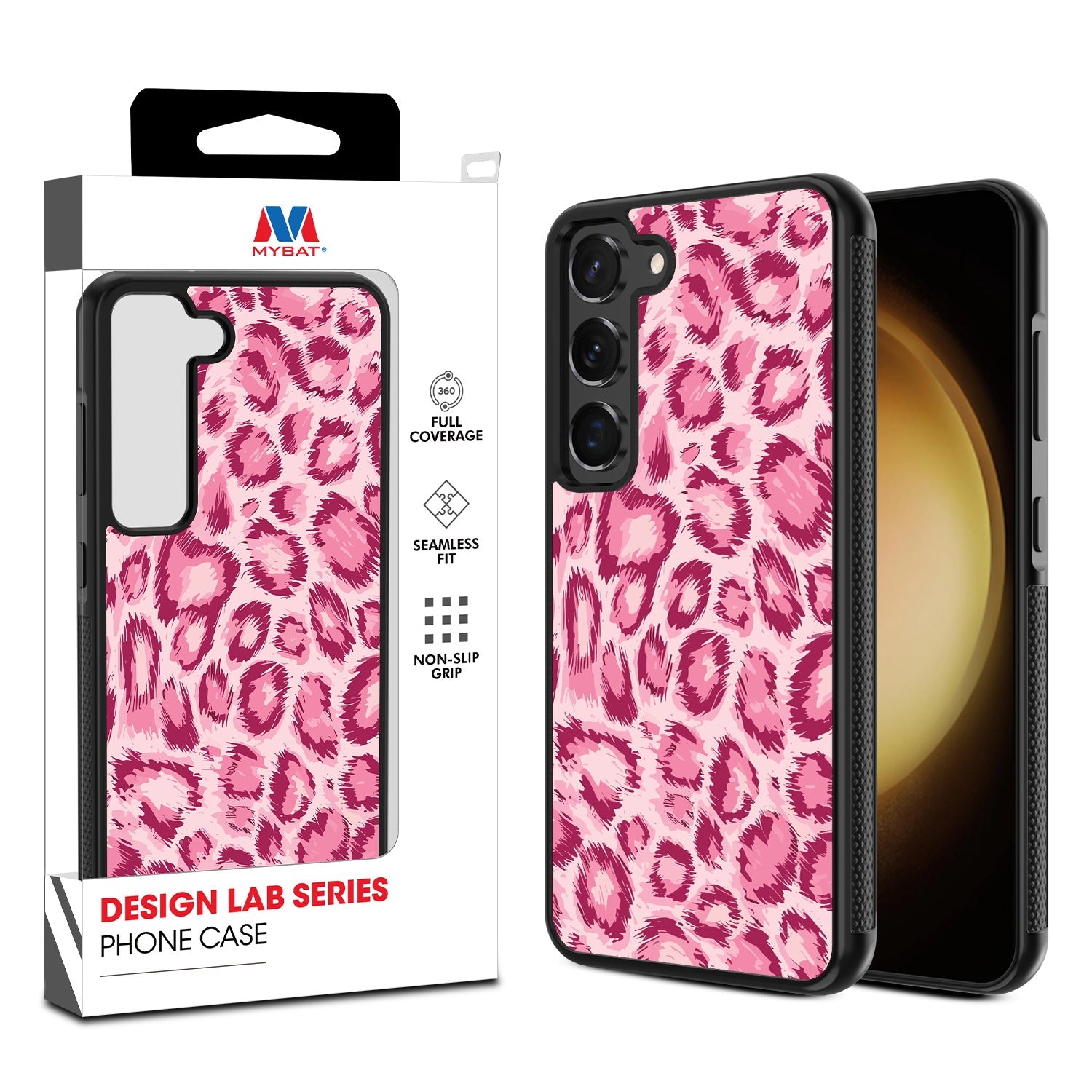 MyBat Design Lab Series Case for Samsung Galaxy S24 - Pink Leopard Print