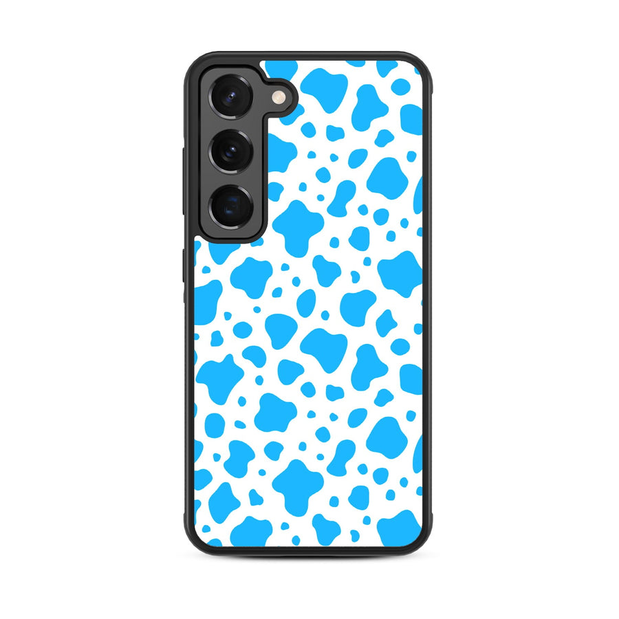 MyBat Design Lab Series Case for Samsung Galaxy S24 - Blue Cow Print