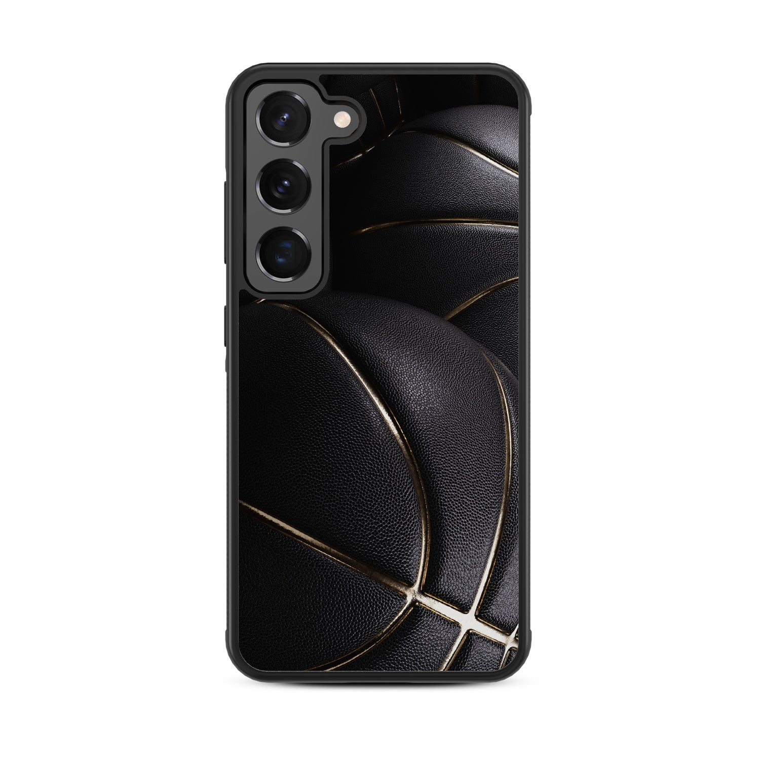 MyBat Design Lab Series Case for Samsung Galaxy S24 - Black Basketballs