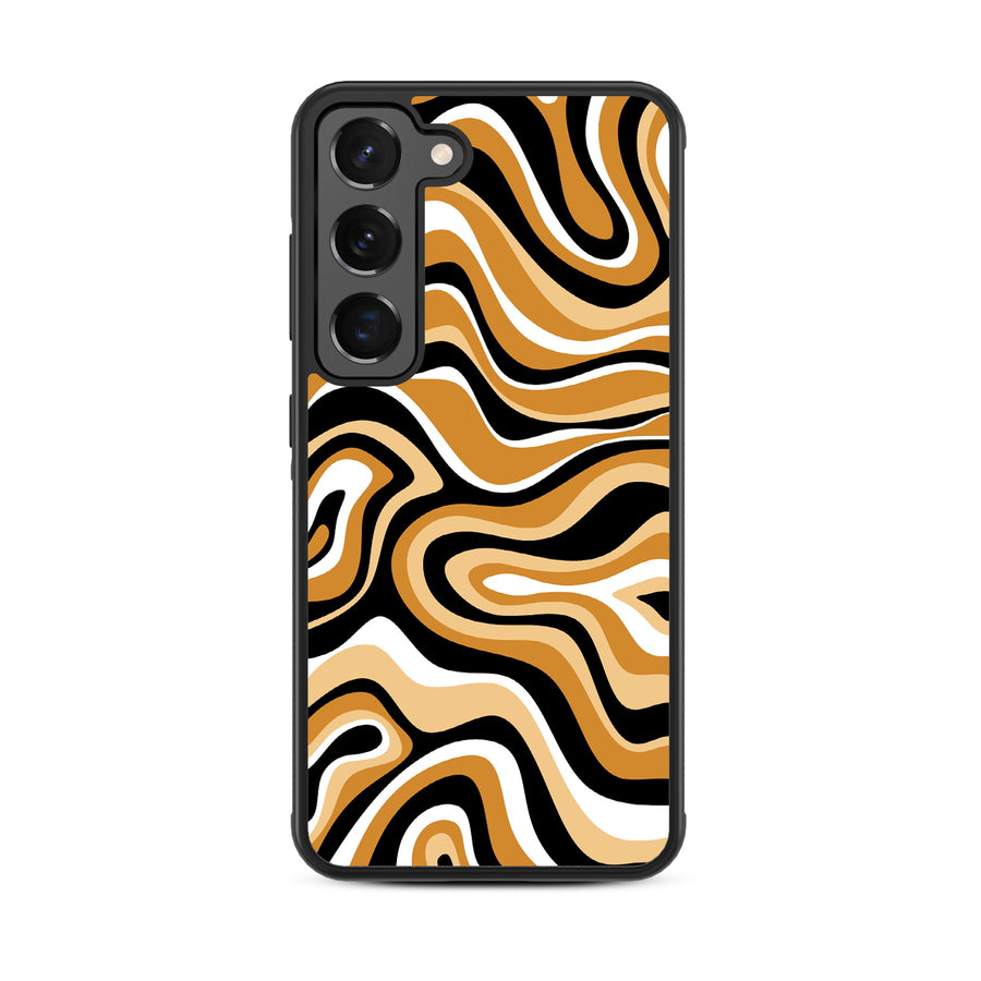 MyBat Design Lab Series Case for Samsung Galaxy S24 - Groovy Golden Swirls - MSS24CSLESM093-3.jpg