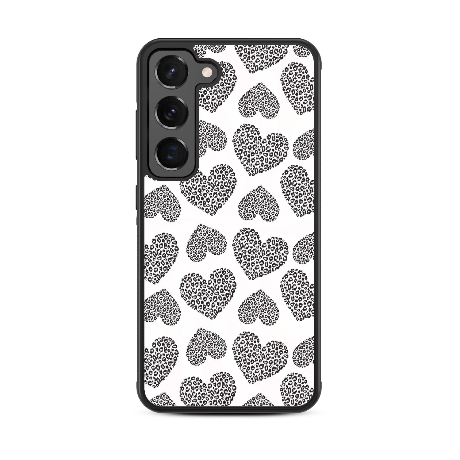 MyBat Design Lab Series Case for Samsung Galaxy S24 - Leopard Print Hearts