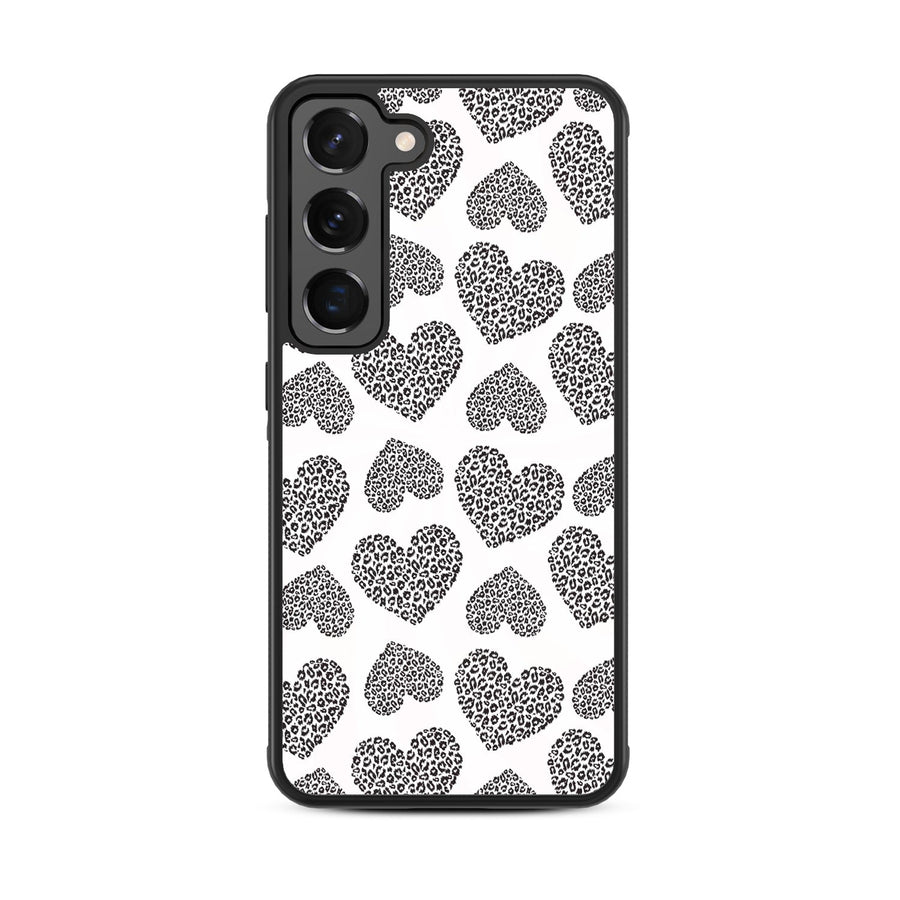 MyBat Design Lab Series Case for Samsung Galaxy S24 - Leopard Print Hearts