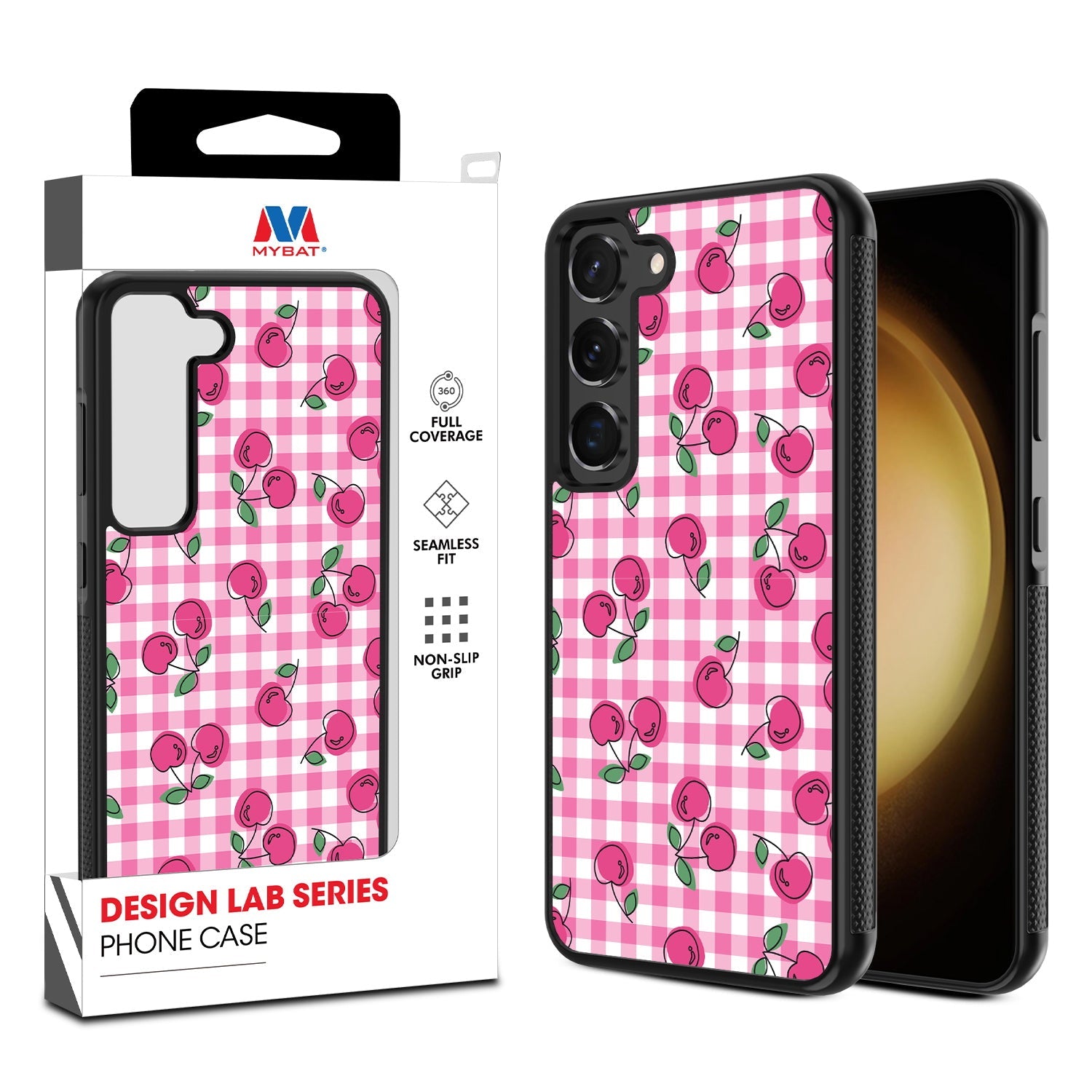 MyBat Design Lab Series Case for Samsung Galaxy S24 - Pink Cherries