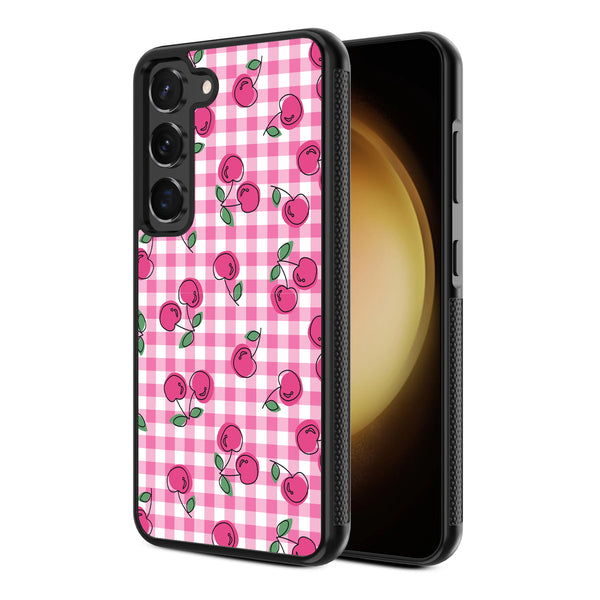 MyBat Design Lab Series Case for Samsung Galaxy S24 - Pink Cherries - MSS24CSLESM100-2.jpg