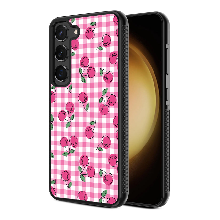 MyBat Design Lab Series Case for Samsung Galaxy S24 - Pink Cherries - MSS24CSLESM100-2.jpg