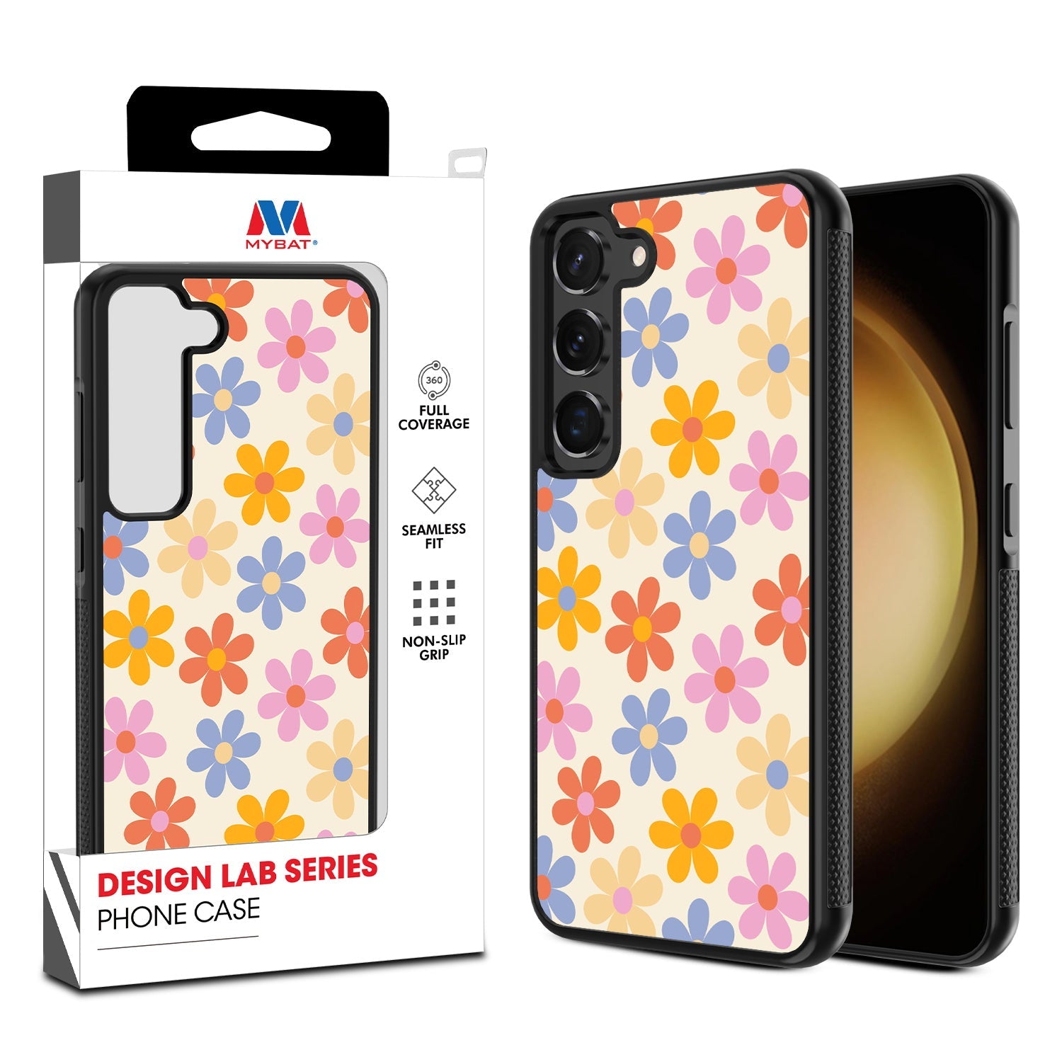 MyBat Design Lab Series Case for Samsung Galaxy S24 - Retro Daisies