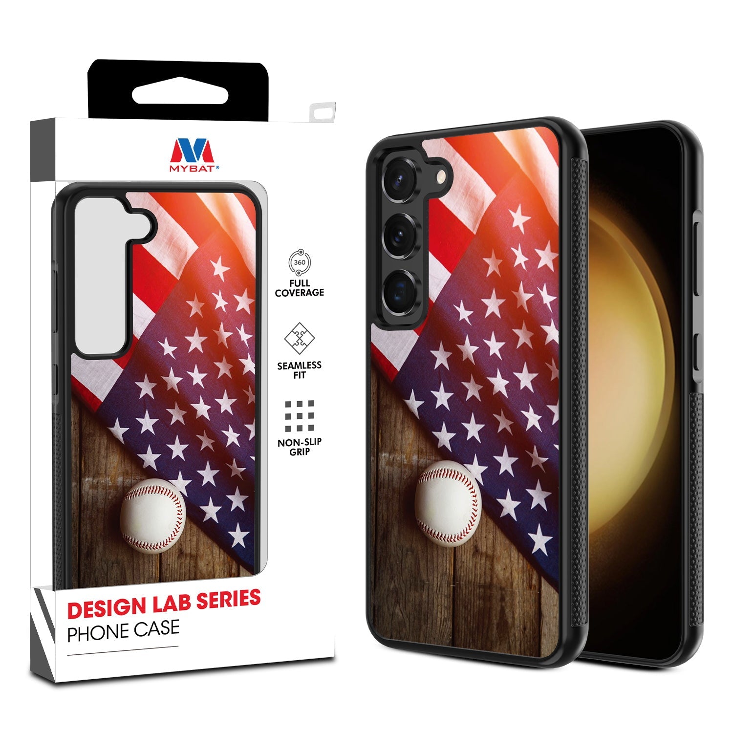 MyBat Design Lab Series Case for Samsung Galaxy S24 - Patriotic Pitch